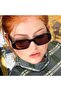 Uv400 Protective Unisex Sunglasses Brown Shiny 1038 - 2