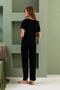Bamboo Fabric Plus Size Women's Lace Short Sleeve Pajamas Set Soft, Breathable, Stylish - 8