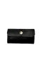 Genuine Leather Snap Card Holder