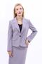 Plus Size - Collared Single Button Jacket-Anthracite