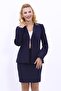V-Neck Hooded Classic Jacket - Navy Blue - 1041100 - 5