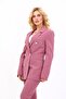 Men's Lapel Collar Blazer Jacket-Rose - 1034100 - 5