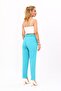 Pleated Classic Pipe Leg Trousers-Turquoise - 5