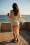 Handmade Macrame Sleeve Mesh Dress, Beach Dress, Pareo - 3