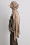 Tasseled 50% Cotton Brice Shawl - Light Mink - 6
