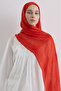 Tasseled 50% Cotton Brice Shawl - Clean Orange - 3