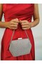 Women's Bigtaş Look Platinum Smoked Evening Dress Chain Strap Hand Wedding Engagement Night Shoulder Bag