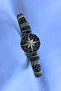 Genuine Leather Men's Bracelet Made with Compass Figure Zircon Stone Handcrafted - 2