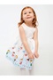 Lcw Baby White Crew Neck Patterned Baby Girl Dress - 3