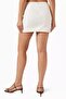 Textured Cotton Mini Skirt, Simple Cut and Lined Modern Design - 3