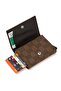 Women's Mechanized Card Holder and Wallet - Tan - 4