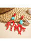 Turquoise Stone Hanging Design Earrings - 4
