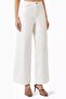 Organic Denim Wide Leg Jean, Relaxed Fit with Low Rise and Five Pockets