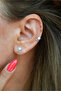 Zircon Stone Mini Flower Earrings – Silver Color - 7