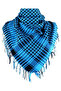 Cotton Puşi Turquoise Authentic Kefiye Shawl Large Size