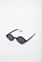 One Two Three Polarized Sunglasses Black White - 2