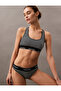 Women's Black Striped Bikini - 2