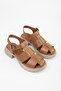 Women's Sandy Tan Genuine Leather Sandals - 3