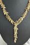 Adjustable Y Necklace with Moving Leaf Detail (60cm) - 2