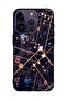 Protective Case Cover For Apple iPhone 14 Pro Pattern Of Lighting Curves