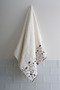 Livano Colorful Flower Embroidered Bath Towel (90 X 150 cm)