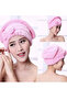 Hair Drying Cap Microfiber Head Towel Shower Cap 1 Piece - 6