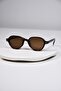 Unisex Women Men Uv400 Protect Round Bone Glass Change Sunglasses