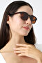 Women's Accessories Brown Oval Uv400 Sunglasses 23001 C3 - 2