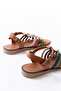 205-208 Multi Genuine Leather Orthopedic Sole Women's Sandals - 4