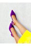 Maria Purple Suede Heel Sandals Shoes - 3