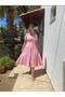 Basen Covering Bow Flared Dress That Shows Thin Waist