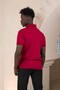 Knitted Polo Neck Regular Fit Cotton and Lycra T-Shirt - 4