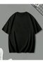 Black Athlete Tavsi Printed Oversize T-Shirt - 2
