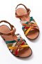 205-208 Multi Genuine Leather Orthopedic Sole Women's Sandals - 3