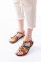205-208 Multi Genuine Leather Orthopedic Sole Women's Sandals - 2
