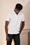 Knitted Polo Neck Regular Fit Cotton and Lycra T-Shirt - 4