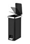 HANA SLIM 40L Step Trash Can – Matte Black, Soft-Close Lid, Fingerprint-Resistant, Narrow Pedal Bin - 3
