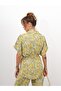 Women's Mixed Pattern Oil Green Bottom Top Set - 2