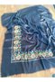 Black Fall Flowers 120 X 120 Large Square Shawl 1606099 - 2