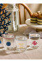 Mixed Printed Glass Water Cup Set of 3 380 ml