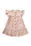 Floral Patterned Viscose Dress 1-10 Years Powder Pink - 2
