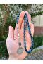 Capsule Cut Name Surname Detailed Silver Tasseled Petrol Blue Fire Amber Prayer Beads - 3