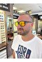 160 C198 Yellow Mirrored Fleece Ize Sport Design Men's Sunglasses - 3