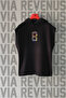 8 Basketball Front and Back Printed Zero Sleeve Hooded 100% Cotton Sports Tshirt - 2