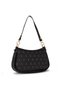 Black Baguette Women's Hand and Shoulder Bag - 2