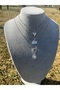 Triple Silver Combination Necklace Oyster Letter Heart - 3