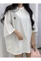Women's R Printed Relaxed Fit T-Shirt - 5