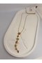 Colorful Stone Gold Y Necklace - 2