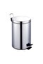 12L Premium stainless steel step trash can with removable bin, pedal operation, skid-resistant base
