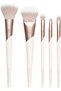 Luxe Natural Elegance Professional Face Makeup & Foundation Brush Set, 5 Piece Set - 2